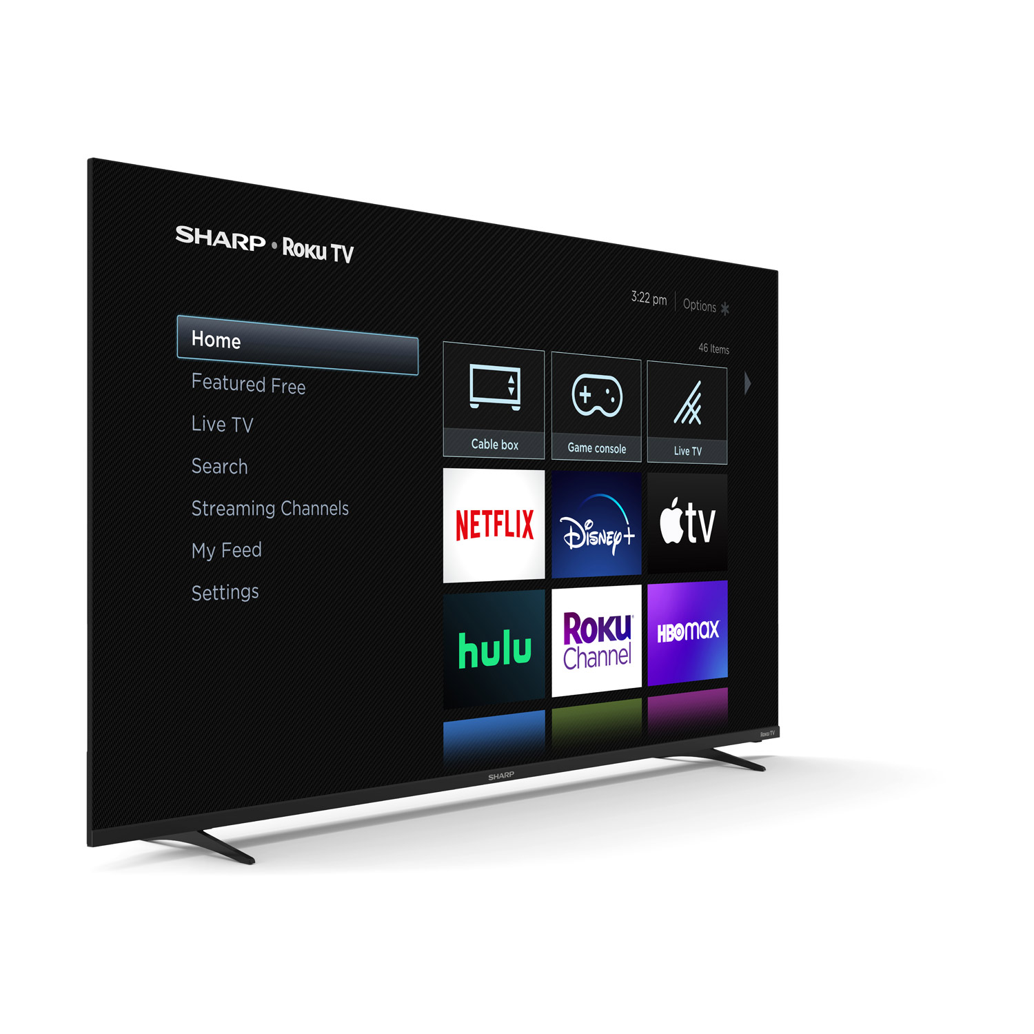 Available Ports on the SHARP® AQUOS 65" Class (64.5" diag.) LED 4K Smart Roku TV with HDR10 (4T-C65DL7UR)